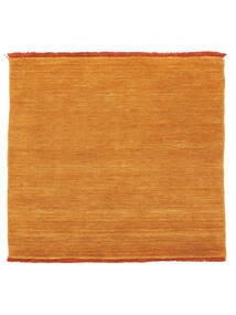  Gyapjúszőnyeg 250X250 Handloom Fringes Narancssárga Szőnyeg Szögletes Nagy Szőnyeg 