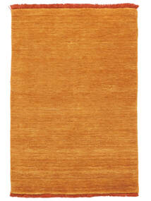 Handloom Fringes 200X300 Narancssárga Egyszínű Gyapjúszőnyeg Szőnyeg 