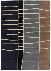  Abstract Bamboo Handtufted Szőnyeg 160X230 Modern Fekete/Sötétbarna (Gyapjú, India)