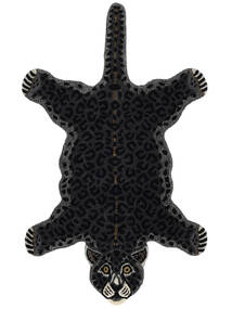  Gyapjúszőnyeg 100X160 Leopard Fekete Kicsi Szőnyeg 