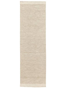  Serafina - Beige_Melange Szőnyeg 100X450 Modern Kézi Szövésű Előszoba Szőnyeg Világosszürke (Gyapjú, India)