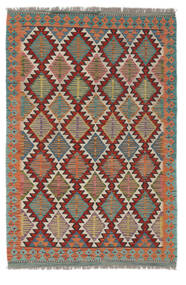  Kilim Afgán Old Style Szőnyeg 123X185 Keleti Kézi Szövésű Sötétpiros/Sötétzöld (Gyapjú, )
