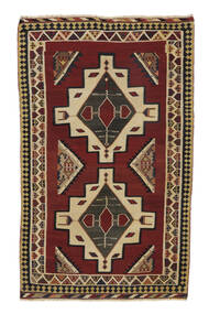 Kézi Szövésű Kilim Vintage Szőnyeg 148X235 Vintage Perzsa Gyapjúszőnyeg Fekete/Barna Kicsi Szőnyeg 