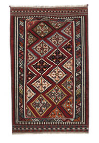  Szőnyeg Kilim Vintage Szőnyeg 179X290 Fekete/Sötétpiros (Gyapjú, Perzsia/Irán
)