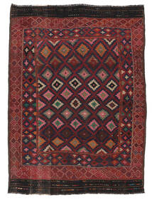  Afgán Vintage Kilim Szőnyeg 165X227 Keleti Kézi Szövésű Fekete/Sötétbarna (Gyapjú, Afganisztán)