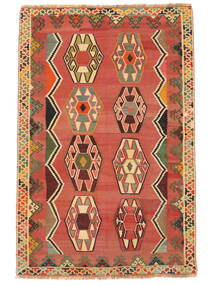  146X221 Kilim Vintage Szőnyeg Kézi Szövésű Szőnyeg Sötétpiros/Barna Perzsia/Irán
 
