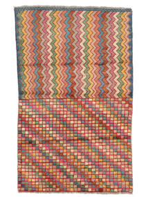 Csomózású Moroccan Berber - Afghanistan 113X187 Gyapjúszőnyeg Sötétpiros/Barna Kicsi Szőnyeg 